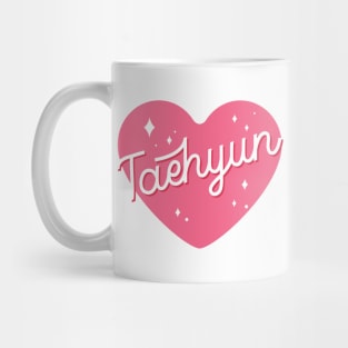 TXT Taehyun heart typography Mug